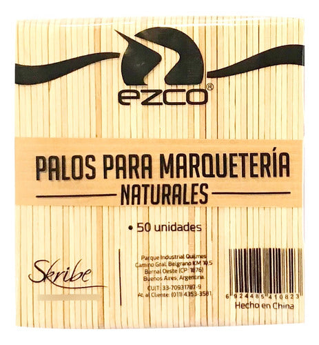 Ezco 1000 Natural Wooden Ice Cream Sticks 1