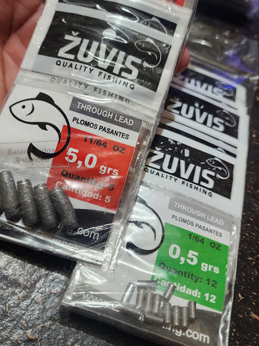 Zuvis Fishing Pass-Through Sinker Weights 1