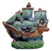 Aquatic Adorno Resina Barco Naufragio Galeón Pirata 15x6x14cm Acuari 0