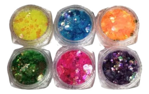 Doctor Obra Ramos Set of 6 Translucent-Holographic Mermaid Pigments 0