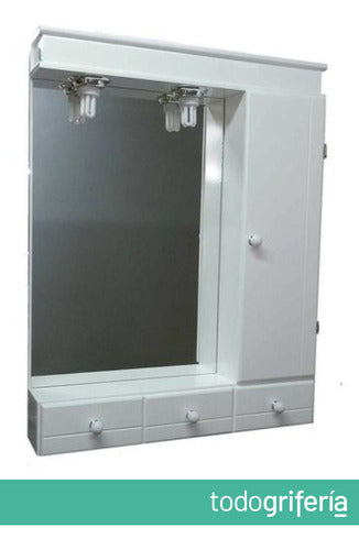 Enría Medicine Cabinet with Lights 65x85cm White A13 1