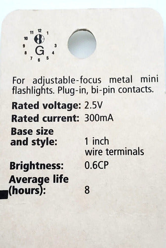 RadioShack Mini Flashlight Bi Pin Lamp with Adjustable Focus 2.5v 300mA - Pack of 2 7
