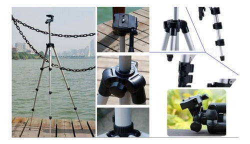 TF Tripod for Cameras and Cell Phones - Extensible to 1.02m 5