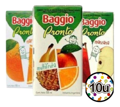 Combo De 10 Alfajores Guaymallén + 10 Jugos Baggio X 125 Ml 1