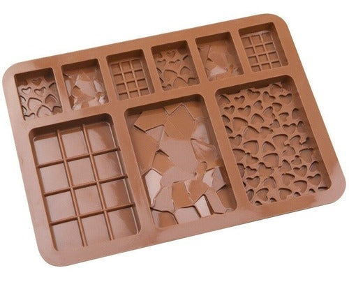 Silicone Chocolate Mold 9 Shapes 1
