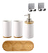 Jiweimo 4-Piece Ceramic Bathroom Accessory Set, I 0