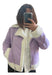 Women's Suede Jacket with Fur Lining in Various Colors 2