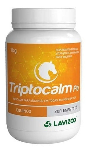 Calmante Para Cavalos Triptocalm Lavizoo 1kg Suplemento Pó 0