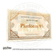 Ticket Plataforma 9¾ boleto A Hogwarts Oficial Harry Potter 0