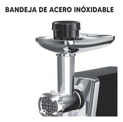 Picadora De Carne Xion 3 Cortes 1400 W Cuchillas Inox Dimm 5