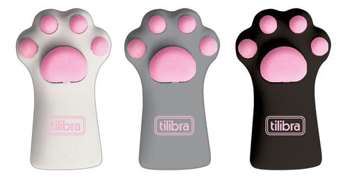 Borracha Ponteira Patinhas Purrfect Cats 3 Unidades Tilibra 1