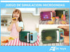 ALITOYS Set Microondas Juguete Luz Sonido Movimiento + Comida Bebida 2