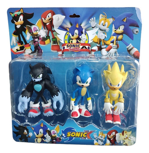 Generic Sonic Boom Action Figures Set X3 Various Characters 0