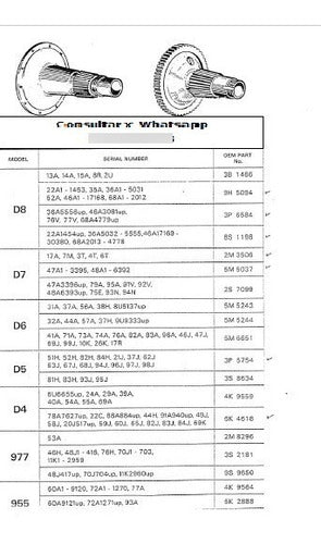 Caterpillar Mando Final Topadora D8 D7 D6 D5 D4 1