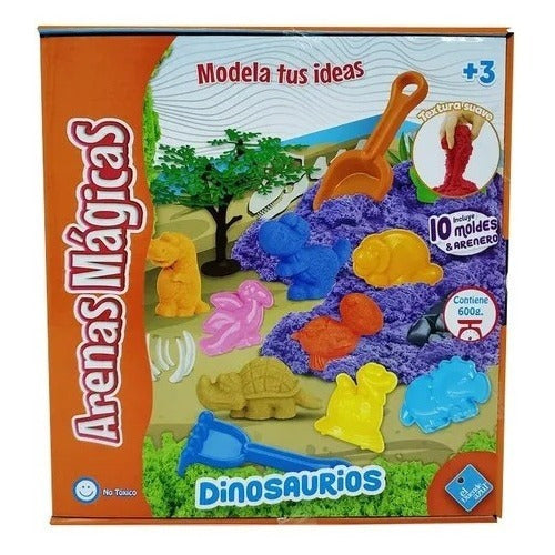 El Duende Azul Magical Sand Dinosaurs with Molds 7019 0