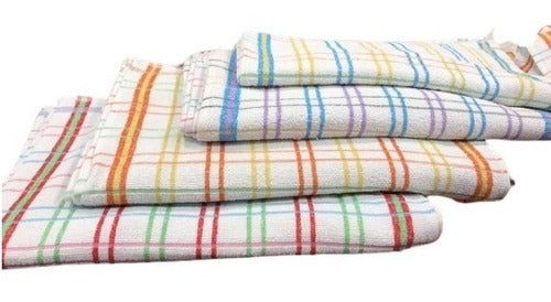 12 Checkered Dish Towels I 58 x 45 cm I 100% Cotton 1