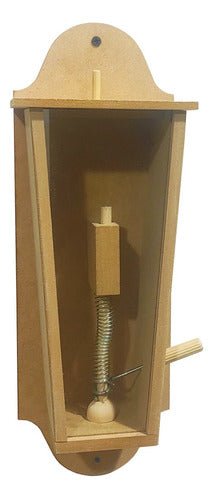 Wooden Wall-Mounted Yerba Mate and Herb Dispenser 0