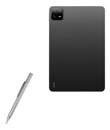 Boxwave Stylus Pen Compatible With Xiaomi Pad 6 Pro - Finetouch Capacitive Stylus, Super Precise Stylus Pen - Metallic Silver 0