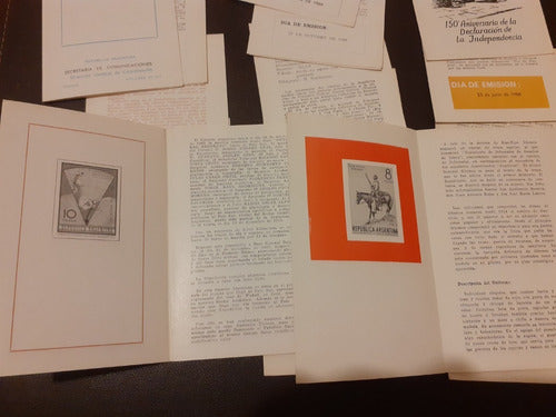 Lote 14 Avisos De Emisión Sin Estampilla. Año 1966 2