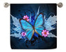 ~? Dujiea Blue Butterfly Flower Toallas Para Platos De Cocin 0