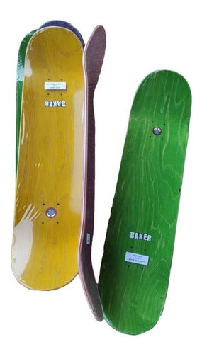 Shape Baker 8.1 Grafite Laranja Fundo Variado - Skate Maple 2