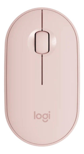 Mouse Bluetooth Logitech Pebble M350 Minimalista Rosa Tranza 1