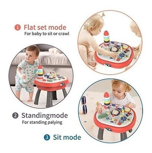 Lcasio Baby Toys Activity Table with Music for Children 4