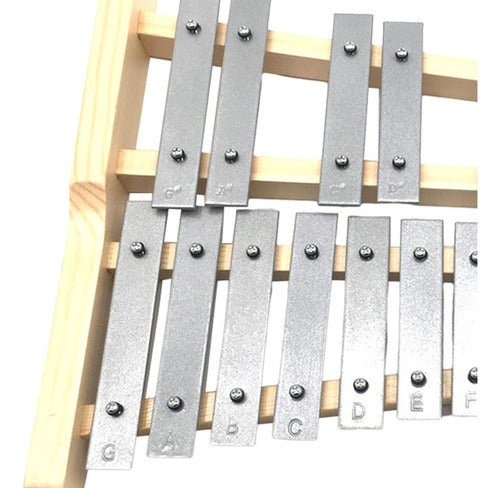 Xilofone 25 Nota Glockenspiel Para Iniciantes Compacto 2