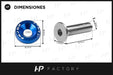 Anodized Aluminum Washers and Screws Kit M6 X10 Blue 4