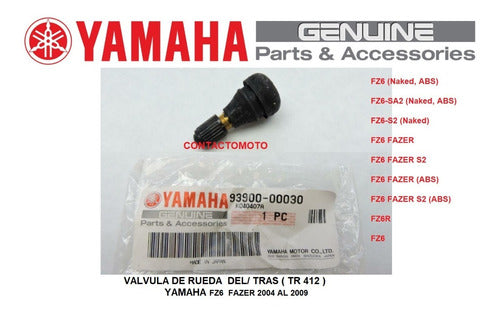 Front/Rear Wheel Valve Fz6 - Fazer 04/09 Yamaha 0