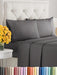 CGK Unlimited Luxury King Sheet Set 4 Piece Oeko-Tex Dark Grey 0