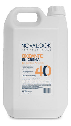 Novalook Oxidante De 40v En Crema Keratina 2900ml 0