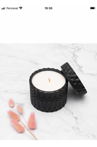 PUGLIA VELAS Black Luxury Soy Wax Candle 4