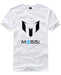 Sports White Messi Miami Soccer T-shirt 0