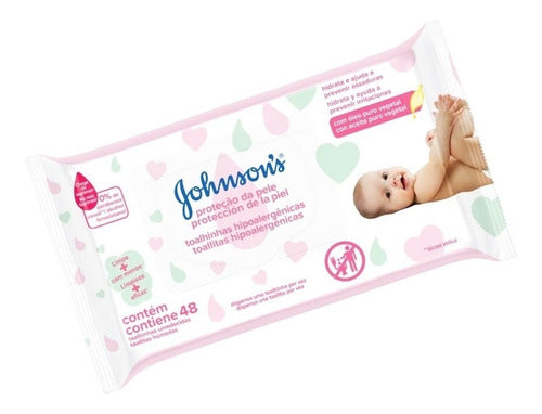 Johnson's Baby Kit X12 Toallitas Húmedas Protección Piel 48u 2