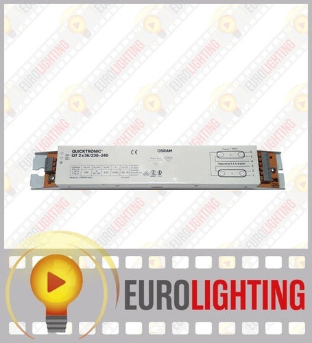 Osram Quicktronic Qt 2x36 240V Italy 1