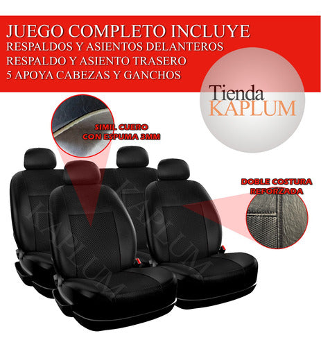 Premium Foam Seat Cover Fiat 128 147 Uno Argo Cronos 13