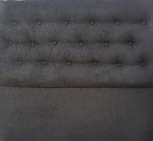 Chenille or Velvet Upholstered Bed Headboard with Storage Trunk 1.40 m 3