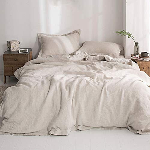 Simple&Opulence 100% Linen Lava Duvet Cover Set 0