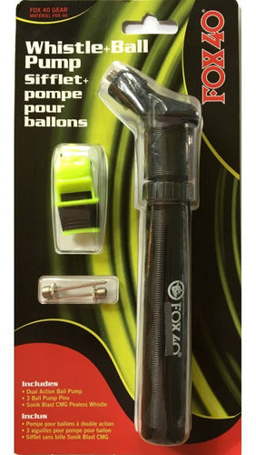 Fox 40 Sonik Blast CMG Whistle Set with Original Handheld Double Action Inflator 1