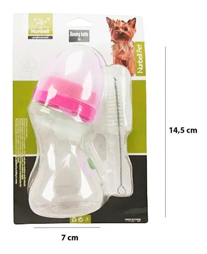 Nunbell Pet Bottle with Cap + Cleaning Brush 2