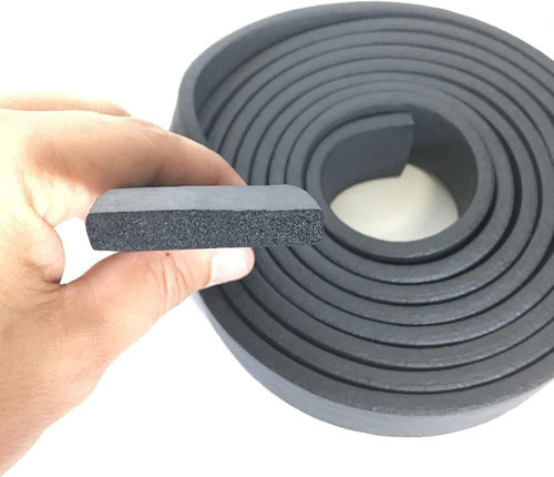 Spongy Rubber Weatherstrip - Cord 15mm x 30mm x 10m 1