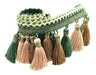 Café Europeu De 2 Jardas Tassel Edging, Café Verde+verde 0