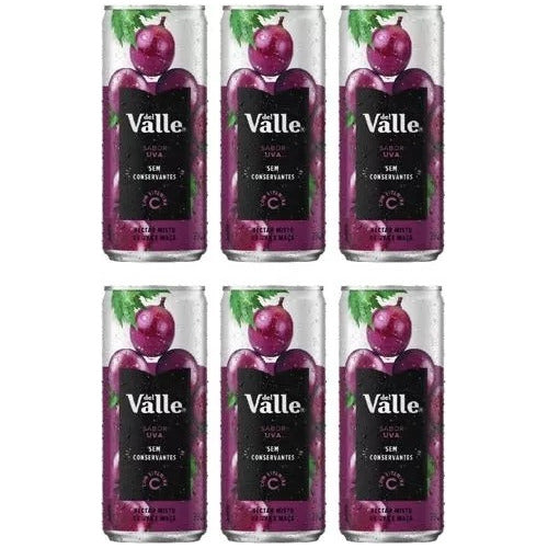 Kit C/6 Suco Del Valle Sabor Uva Lata 290ml 0