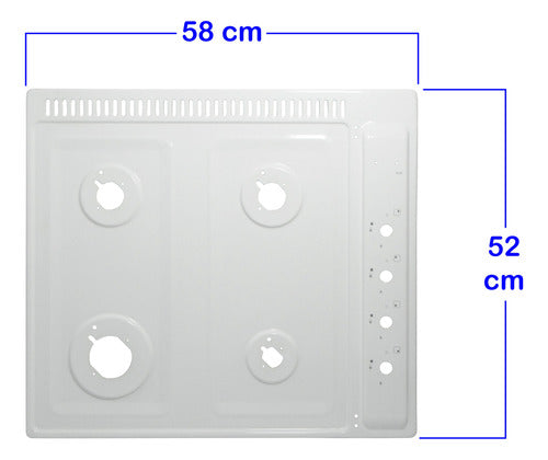 White Plate for Longvie Cooktop 1