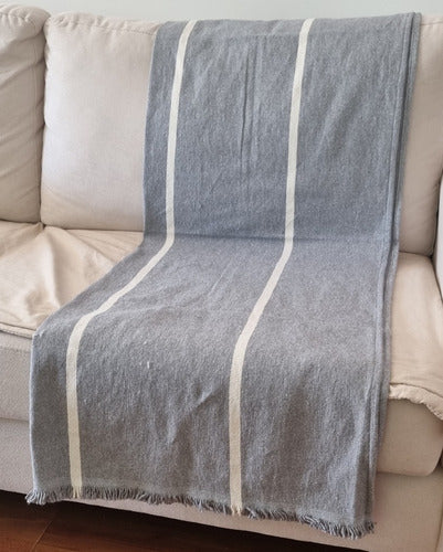 Rustic Fringed Bed Throw 100% Cotton 200 x 150 14