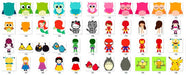 Pack 150 Plantllas Muñecos De Apego Personajes Kit Sublimar 3