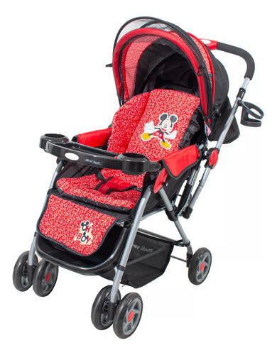 Dencar Mickey Minnie Baby Stroller Crib - Reinforced and Foldable 0