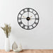 Qukueoy 16-Inch Large Metal Wall Clock Industrial Decor 4