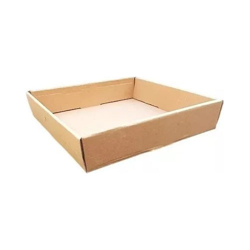 Set of 5 Small Cardboard Trays for Snacks and Mini Cakes 0